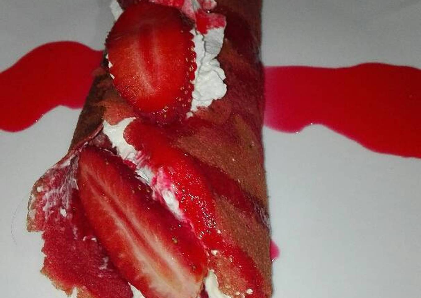 Crepes de fresa naturales