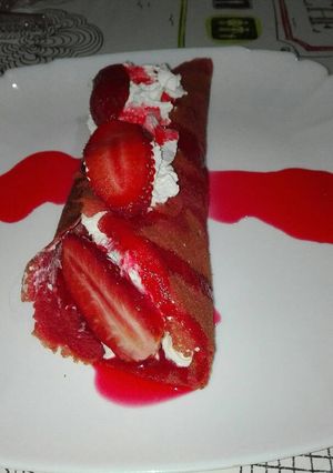 Foto principal de Crepes de fresa naturales