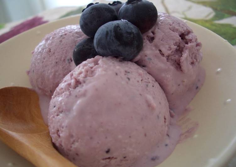 Recipe of Quick Blueberry Cream Cheese Ice Cream