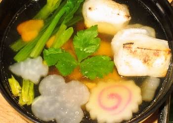 Easiest Way to Make Perfect Ozouni with Lots of Dashi