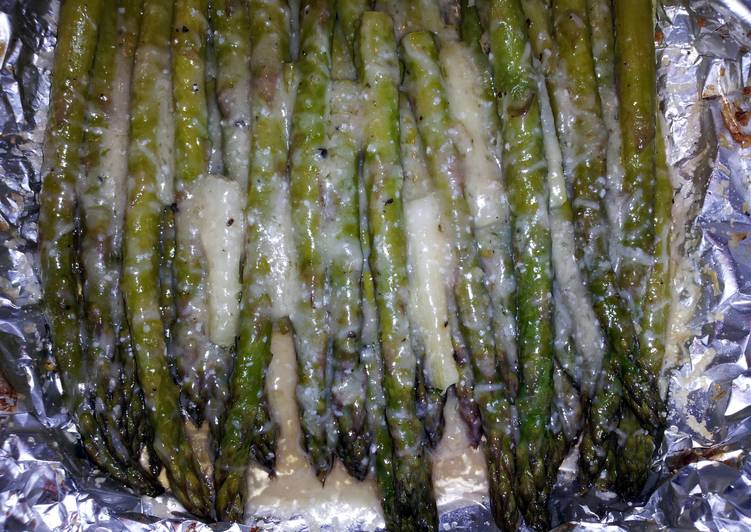 Easiest Way to Make Perfect Parmesan Asparagus and Green Onion