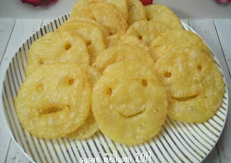 Cara Mudah Membuat Smiley potato, Mudah Banget
