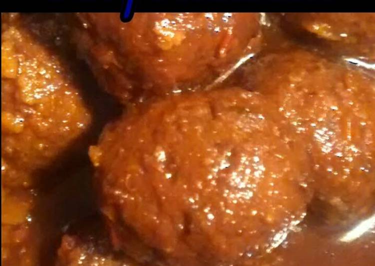 Recipe of Super Quick Homemade Bri&#39;s Crock pot Party Meatballs