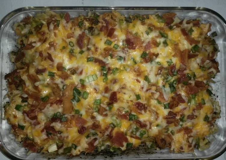 Buffalo Chicken & Potato Casserole Buffalo Chicken & Potato Casserole