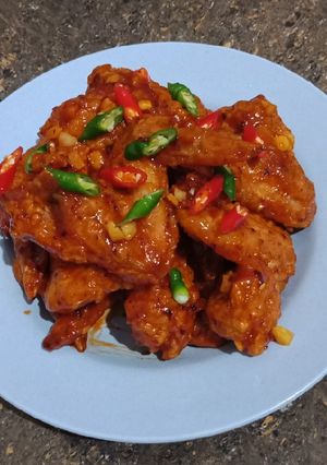 Foto resep Honey spicy chicken wings