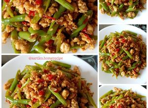 Foto resep Tumis buncis ayam cincang ala me 🥰
