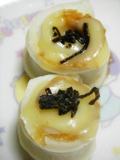 A picture of Shio-Kombu and Cheese with Chikuwa Drinking Appetizer.