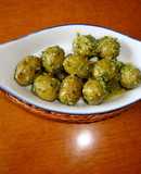 Olives with Pesto Genovese