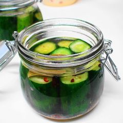 A picture of Cucumber Pickles.