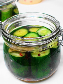 A picture of Cucumber Pickles.