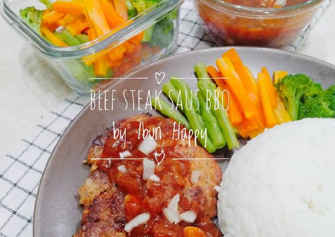 Beef Steak saus BBQ rumahan