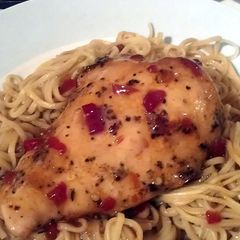 A picture of Vickys Sweet Chilli Chicken & Noodles, GF DF EF SF NF.