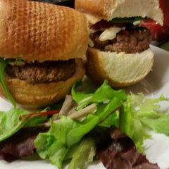 A picture of Simple burgers.