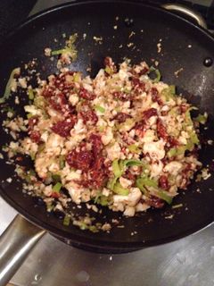 A picture of Cauliflower "couscous".