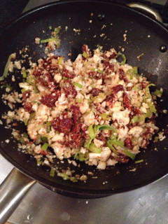 A picture of Cauliflower "couscous".