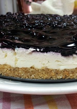 A picture of Pam's simple cheese cake(no bake).