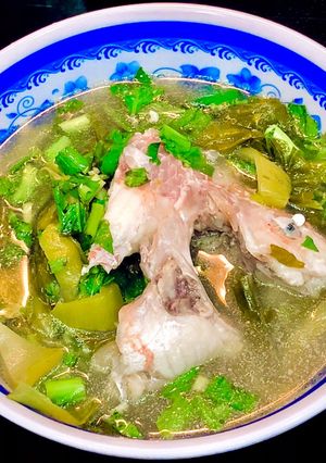 Hình của món Cá Điêu Hồng Nấu Dưa Cải.