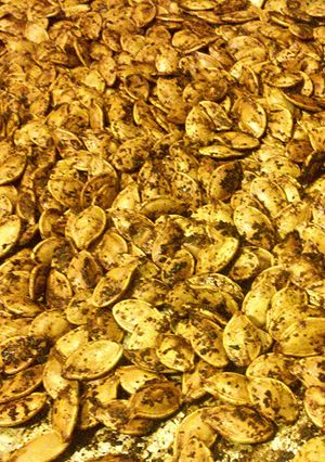 A picture of Roasted Pumpkin Seeds.