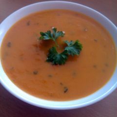 A picture of Vickys Carrot & Coriander / Orange Soup GF DF EF SF NF.