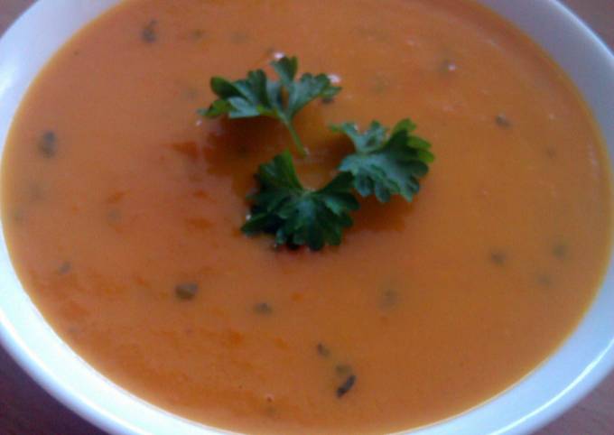Simple Way to Make Perfect Vickys Carrot &amp; Coriander / Orange Soup GF DF EF SF NF