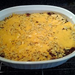A picture of Tostada casserole.