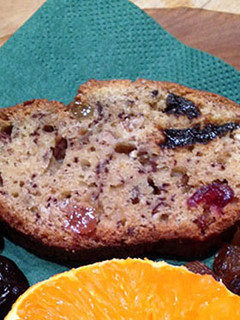 Diabetikus banános gyümölcskenyér recept fotója