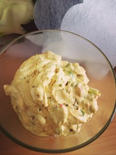 Una foto de Salsa de crema y mostaza