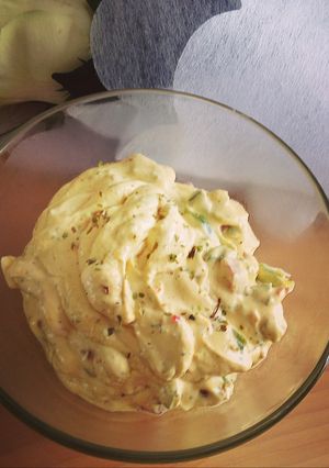 Una foto de Salsa de crema y mostaza