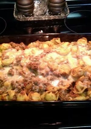 A picture of Taco pasta bake.