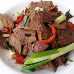 A picture of Pork Liver With Ginger.