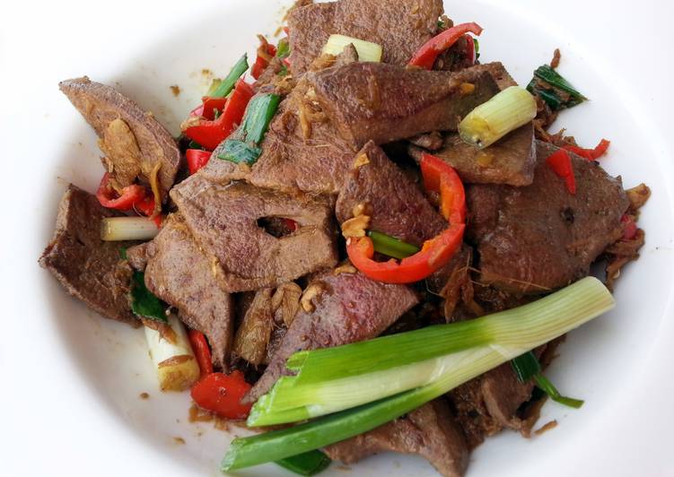 Recipe of Favorite Pork Liver With Ginger