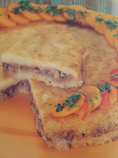 A picture of Mashed potato souffle pie.