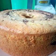 A picture of Marmer cake lembut.