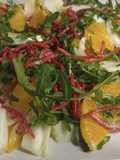 Orange, Fennel, Arugula, and Bresaola Salad