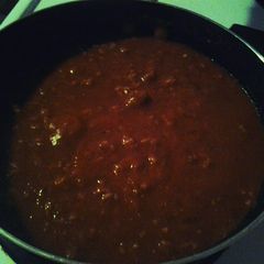 A picture of Easy Ground Turkey Spaghetti Sauce.