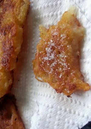 A picture of potato cakes (polish).