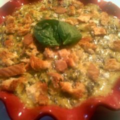 A picture of sunshine s spinach cheese supreme.