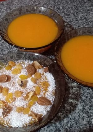 صورة لوصفة مهلبية البرتقال والجزر 🍊🥕