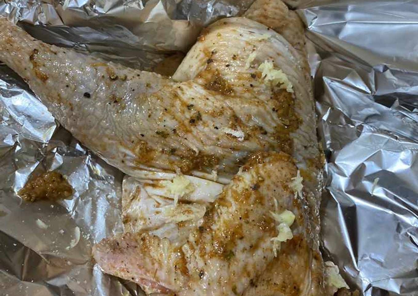Half marrinated grilled chicken