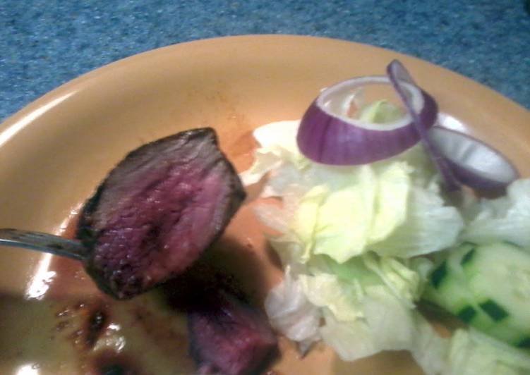 Grilled venison tenderlion