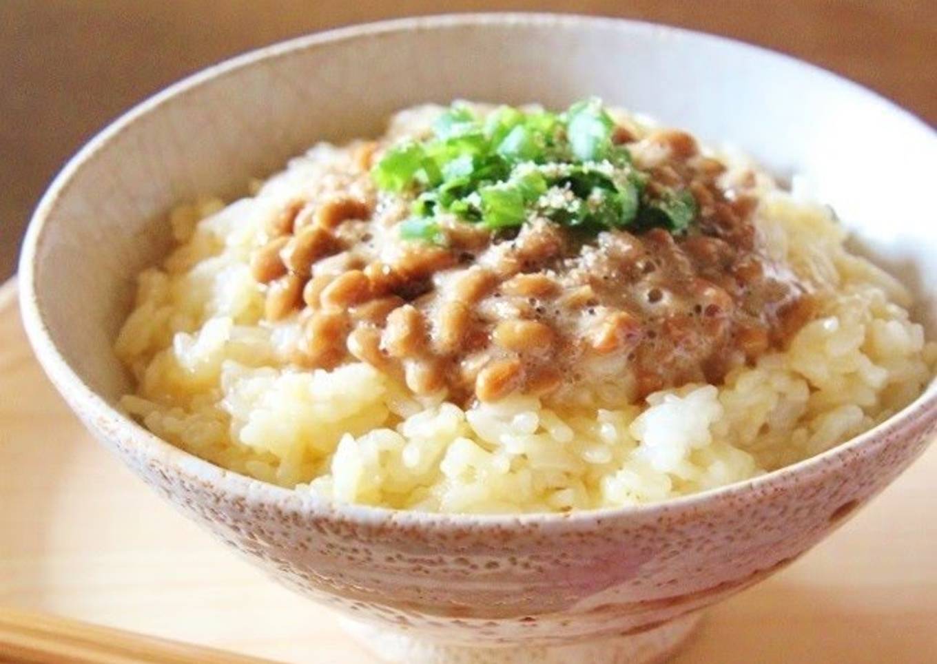 Raw Egg on Rice with Natto