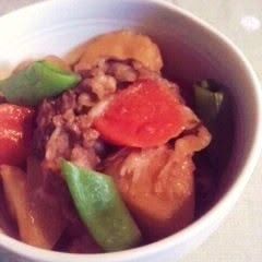 A picture of Dense and Hearty Nikujaga - Japanese Meat & Potato Simmer.