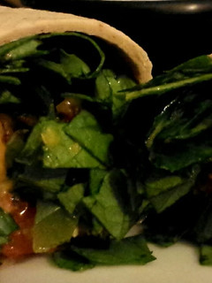 A picture of Chicken Fajita Salad Wrap.