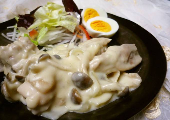 Easiest Way to Make Award-winning Chicken with Cream Sauce