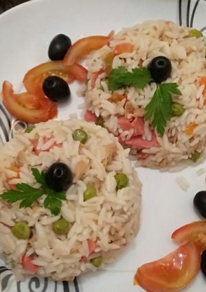 صورة لوصفة سلاطة أرز