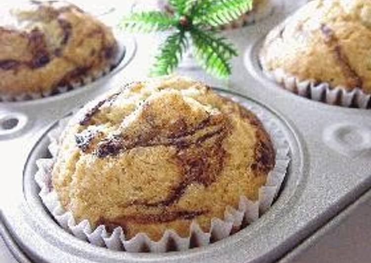 Recipe of Any-night-of-the-week Marbled Banana Muffins