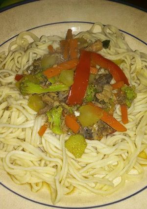Foto resep Spaghety lada hitam