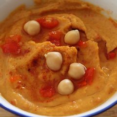 A picture of Peppadew hummus.