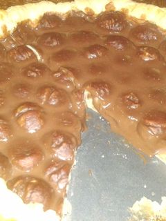Una foto de Tarta de castañas y chocolate