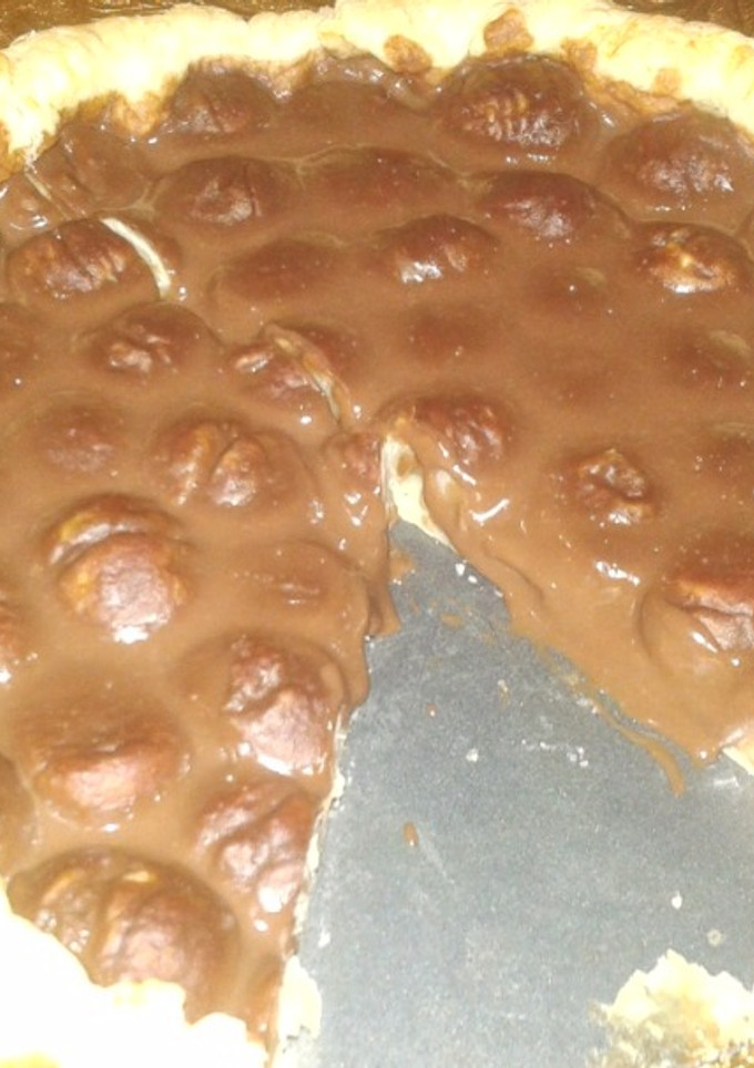 Una foto de Tarta de castañas y chocolate